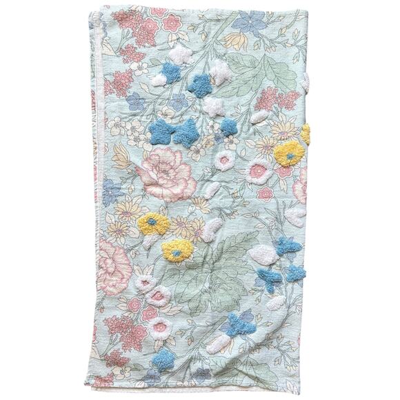 Max Studio Home Boho Floral Textured Throw 47"x52" - Picture 2 of 4